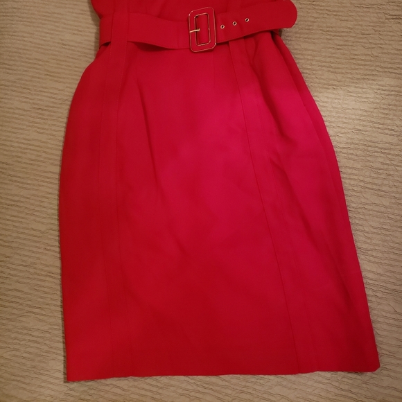Calvin Klein sheet dress, red, size 8 - Picture 2 of 5